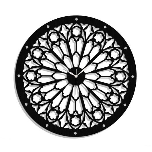 zegary Dekoracyjny zegar ażurowy, NOTRE DAME, GOTHIC STYLE,60 cm