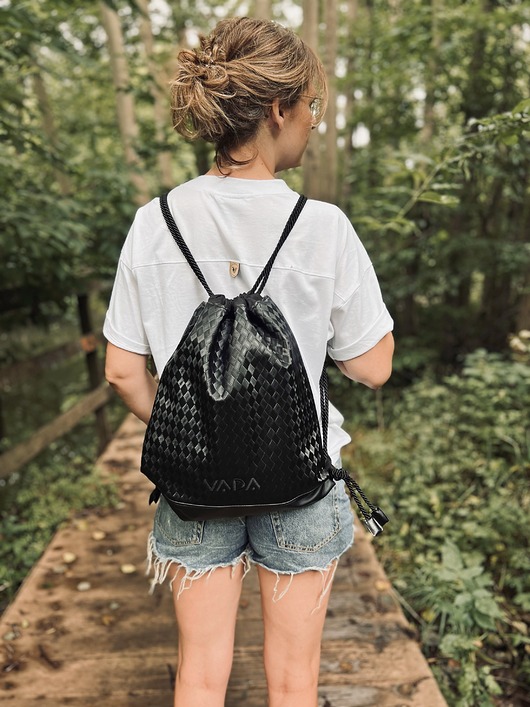 torby i nerki męskie Worek plecak KARBON black unisex