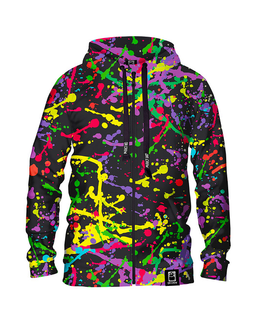 bluzy męskie Męska Bluza Expres Zamek DR.CROW Art