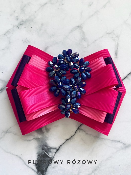 broszki Brosza z kwiatuszkami z koralików  New