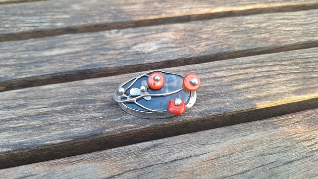 broszki Polne kwiatki - broszka