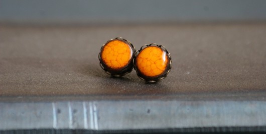 Soczysta pomarańcza. NG Autorska bizuteria ceramiczna