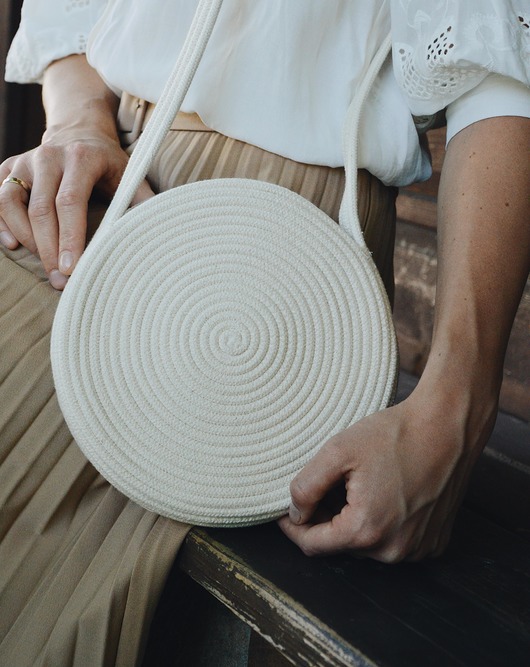 NATURAL ROUND mini - kolor beżowy MAYLI
