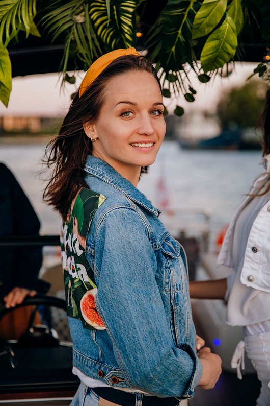 dodatki ślubne Naszywka na kurtkę pani młodej/ katana ślubna