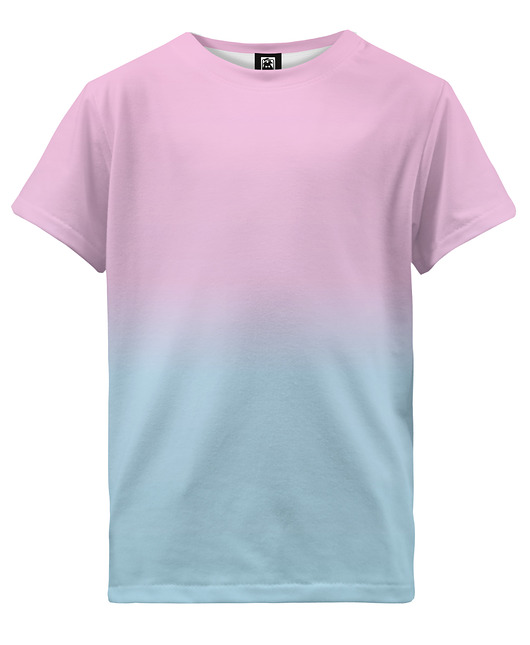 t-shirty dla dziewczynki T-shirt Girl DR.CROW Ombre Pink Blue