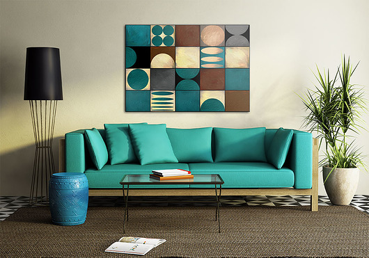 OBRAZ NA PŁÓTNIE - ABSTRAKCJA - 100x70cm LUdesign gallery