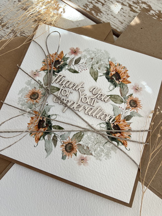 kartki scrapbooking Kartka z podziękowaniem dla dyrektora, szefa, kierownika