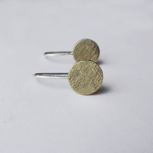 kolczyki z kamieniami Kolczyki OKRĄG