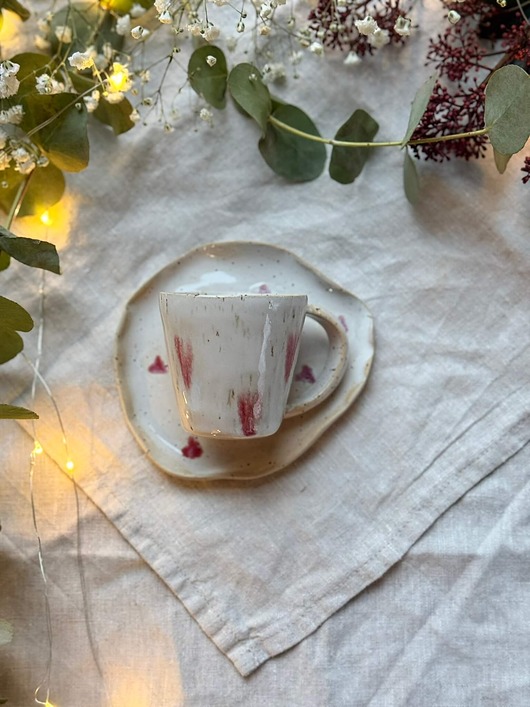 kubki Zestaw do espresso HEARTS