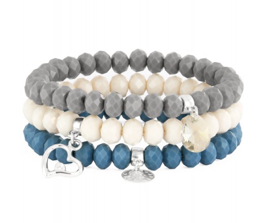 Simply Charm-Crystal-grey,ecru,blue. Lavoga