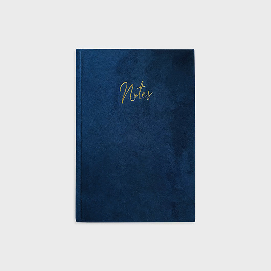 Notatnik A5, Navy velvet Joanna Klupś