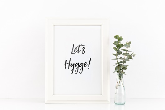 Plakat motywujący Let`s Hygge myscandi