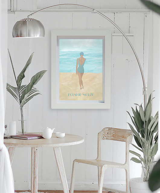 plakaty Polskie morze Bałtyk - plakat fine art, giclee