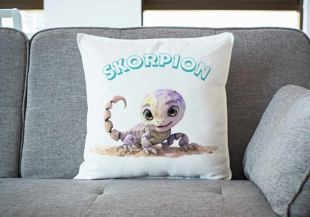 poduszki do pokoju dziecka Poduszka znak zodiaku horoskop poduszka dziecięca skorpion