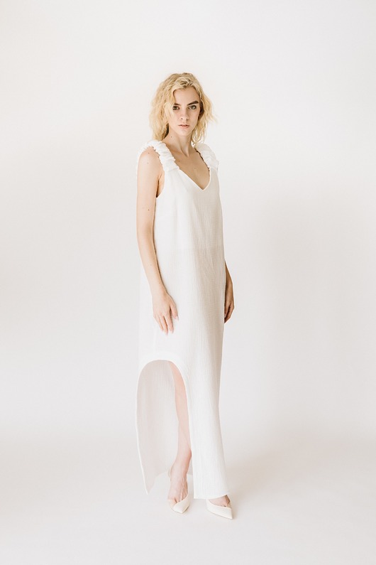 sukienki maxi damskie Sukienka Jagger White