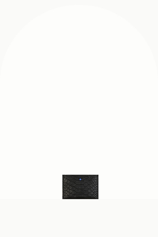 portfele damskie Cardholder "V" z lapis lazuli, tłoczona skóra