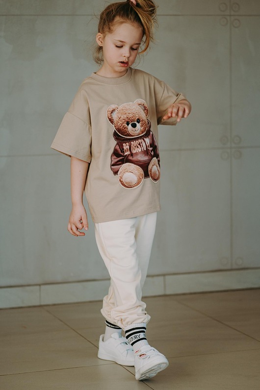 t-shirty dla chłopców T-shirt oversize Biscuit Teddy