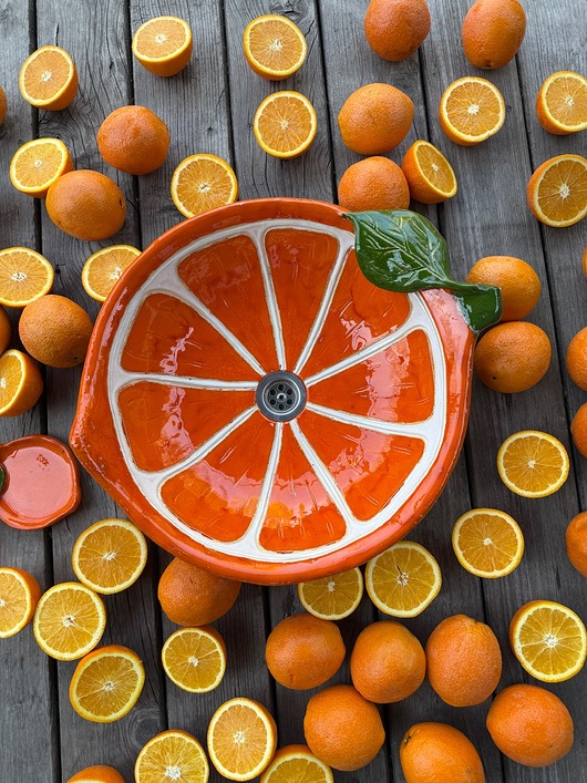 umywalki UM75 - Umywalka duża pomarańcza