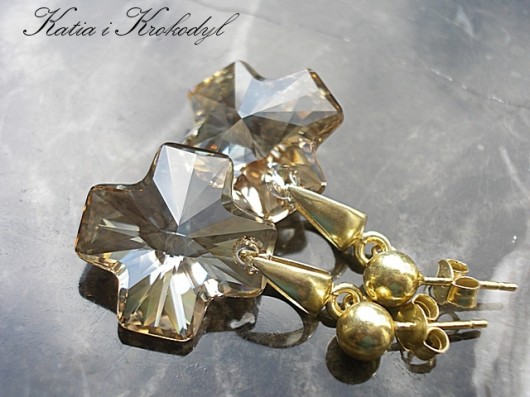 kryształ SWAROVSKI W ZŁOCIE - CROSS Katia i krokodyl