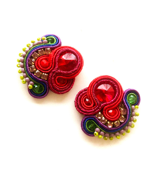 kolczyki soutache Sutaszowe kolczyki FARO _ KOLEKCJA 2025