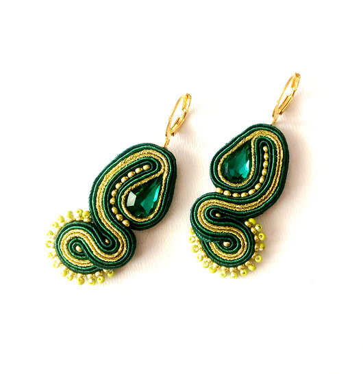 kolczyki soutache Sutaszowe kolczyki MATANZAS