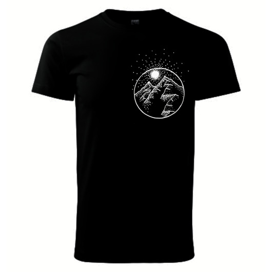 t-shirty męskie Tatra Art - wschód słońca nad Tatrami