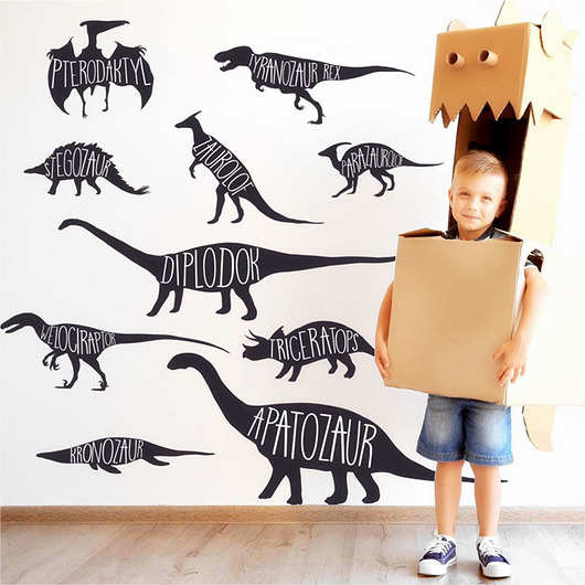 Dinozaury naklejki na ścianę Dekoracjan