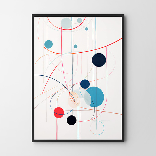 plakaty Plakat Abstrakcja kolorowa geometryczna