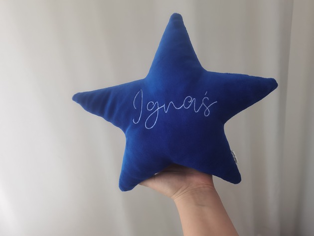 poduszki do pokoju dziecka Poduszka personalizowana - gwiazdka (kolory, tkaniny)