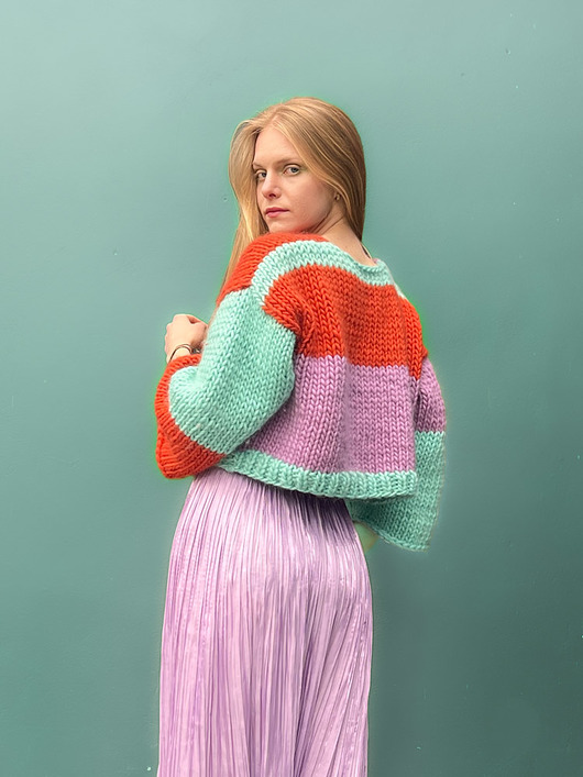 swetry damskie  100% Merino sweter na drutach