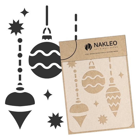 tapety i naklejki ścienne Szablon malarski // craft & scrapbooking // BOMBKI