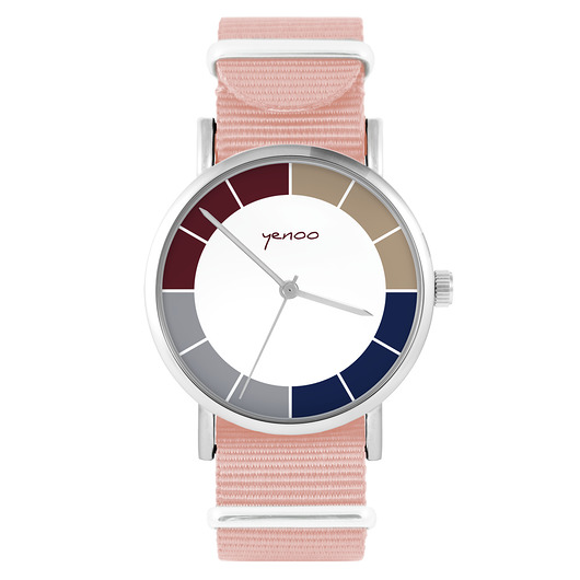 zegarki damskie Zegarek - Tricolor - brzoskwiniowy róż