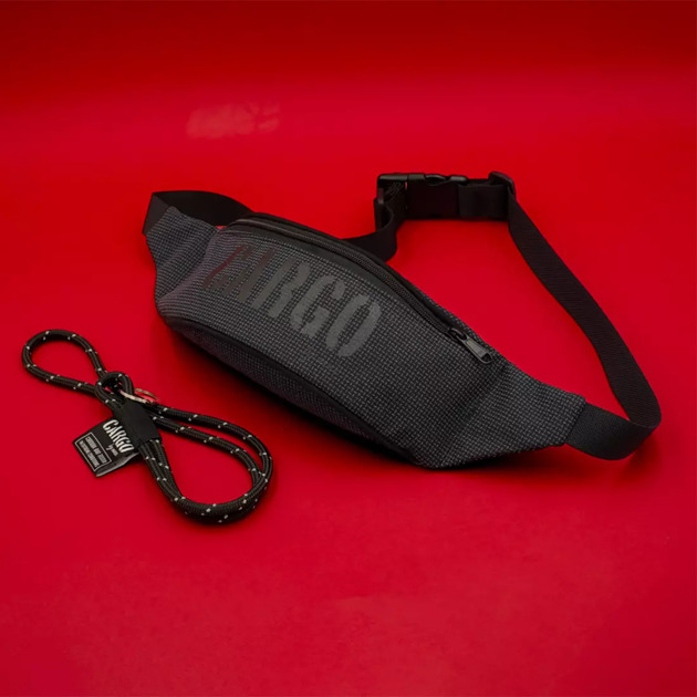 saszetka nerka Zestaw prezentowy 05 - NERKA REFLECTIVE PRINT + SMYCZ REFLECTIVE