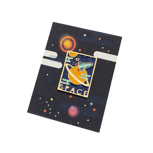 przypinki Pin Retro space