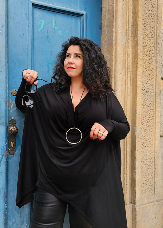 tuniki damskie New Tunika Geometric  Woda