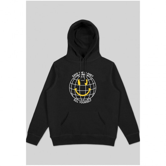 Save Planet Black Hoodie Back to Black