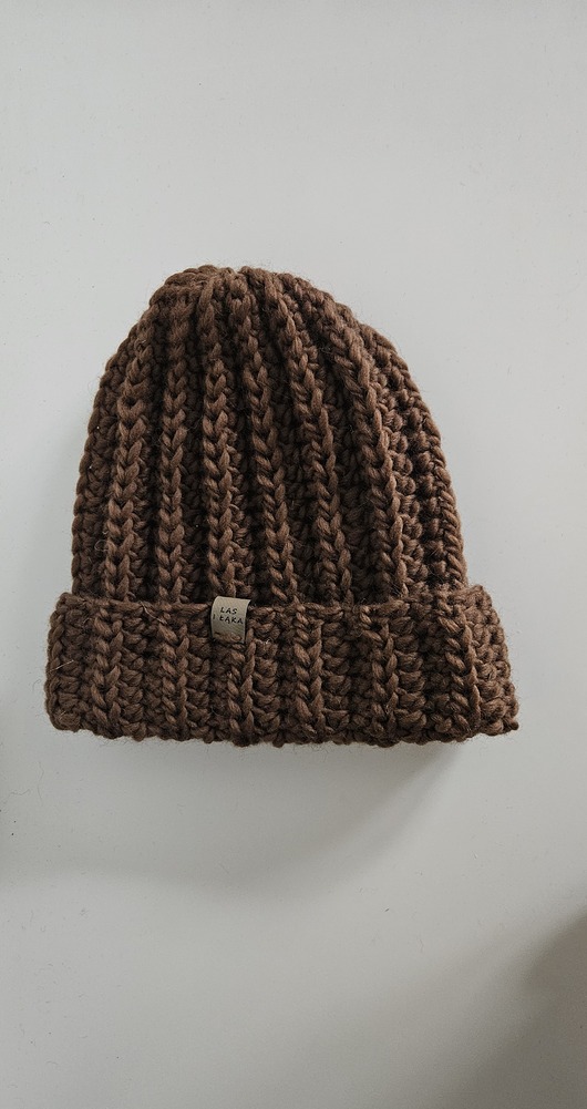 czapki damskie Czapka wełniana w kolorze toffi