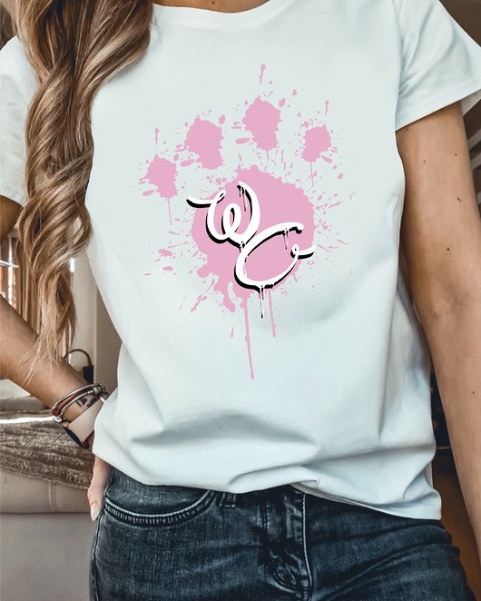 t-shirt damskie T-shirt Łapka