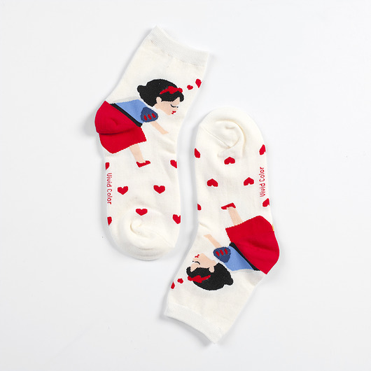 Skarpetki ze Śnieżką w serduszka  CandySox