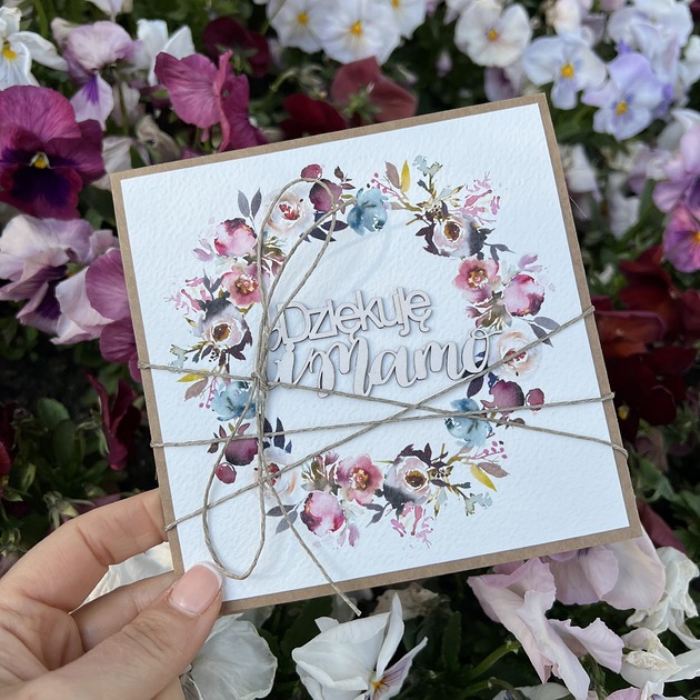 kartki scrapbooking Kartka dla mamy, na dzień matki