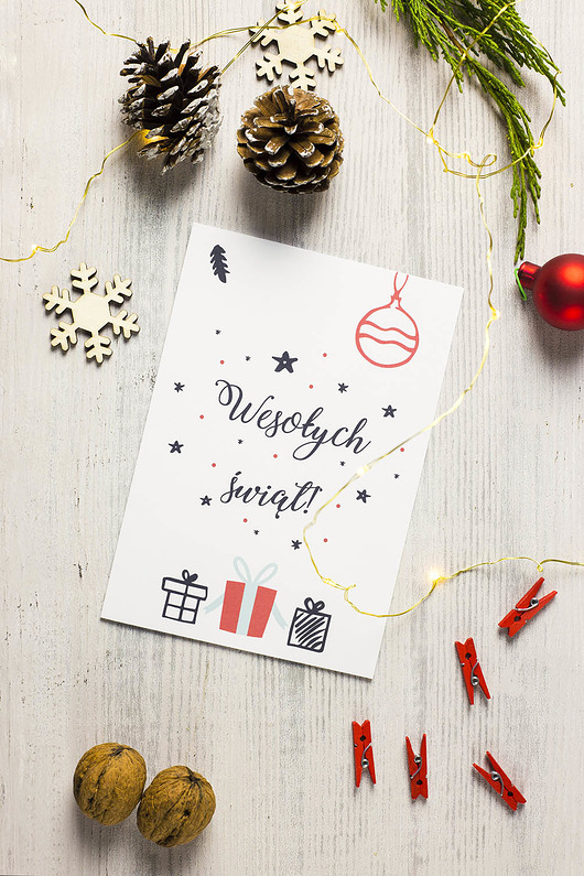 kartki świąteczne Oryginalna kartka świąteczna
