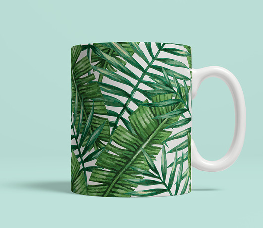 Kubek ceramiczny Palm Leaves IV MIA home