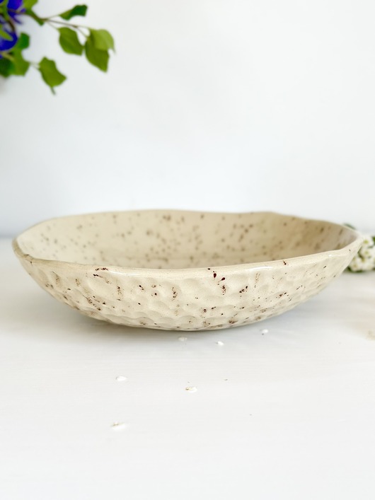 miski i misy Ceramiczna miska M - piaskowy beż