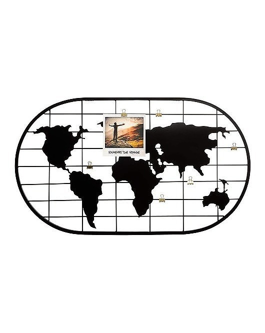 Organizer Ścienny Ramka Mapa Świata MIA home