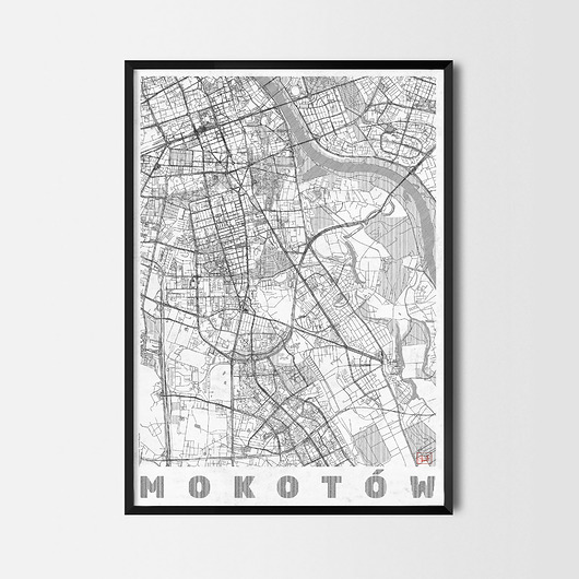 plakaty Plakat Mokotów - CityArtPosters