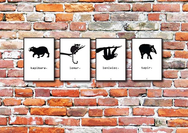 plakaty Komplet plakatów Animals