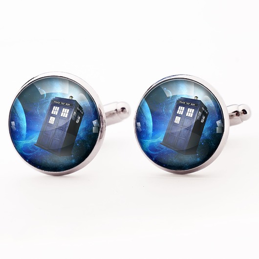 Doktor who Tardis - spinki do mankietów - 0338 EgginEgg Men