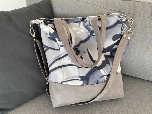 torby XXL Torba hobo XXL - print graffiti monochromatyczne