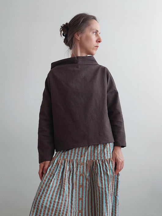 bluza bez kaptura damska Bluza Len 100%   SEA
