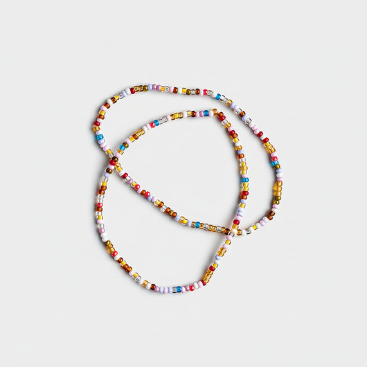 bransoletki ze szkła Delikatny zestaw kolorowych bransoletek